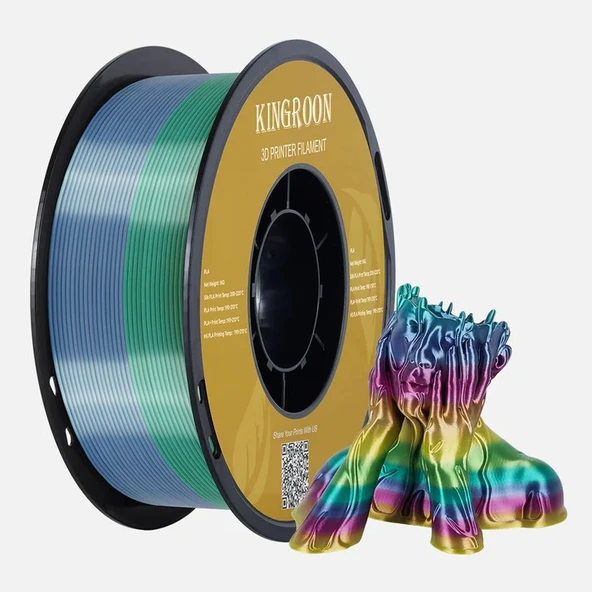Kingroon Gökkuşağı Silk PLA Filament ürün görseli 1