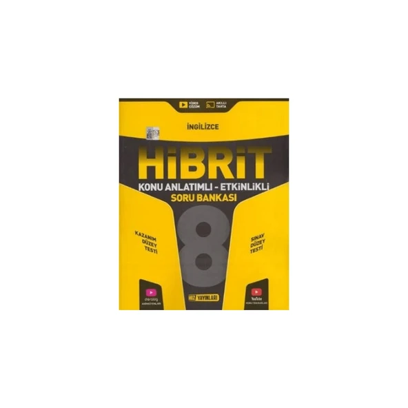 Hız/8.Sınıf Hibrit İngilizce Soru Bankası ürün görseli 1
