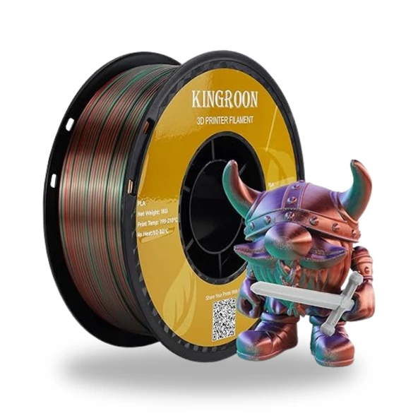 Kingroon Üç Renk Silk PLA Filament - Resim 5