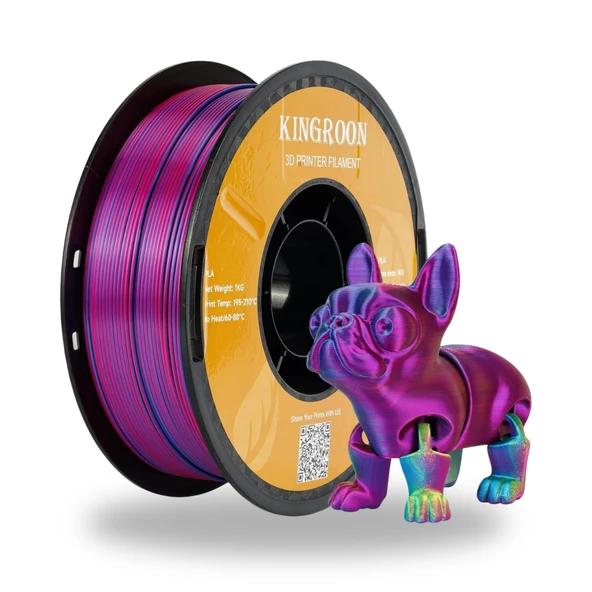 Kingroon Üç Renk Silk PLA Filament - Resim 8
