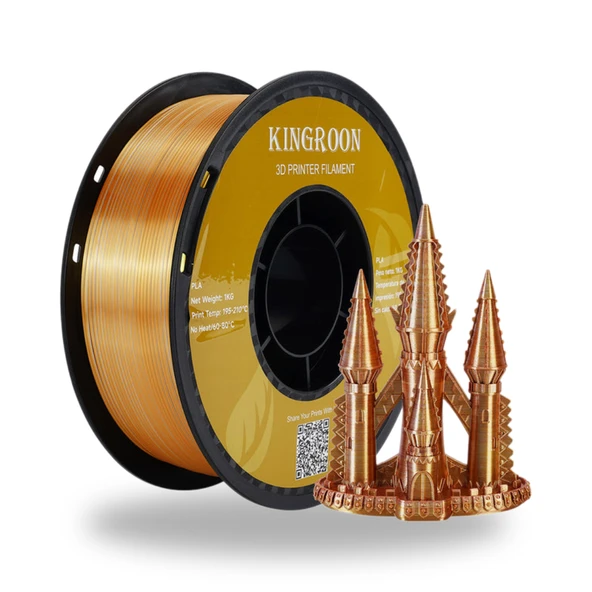 Kingroon Üç Renk Silk PLA Filament - Resim 4