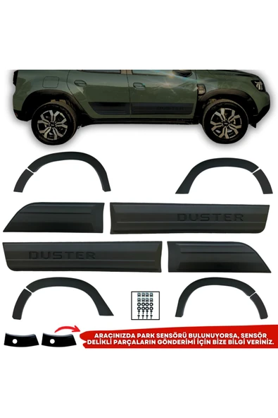 Dacia Duster Ferrous Kapı ve Çamurluk Koruma Dodik Seti 2018 ve Üstü ürün görseli 1