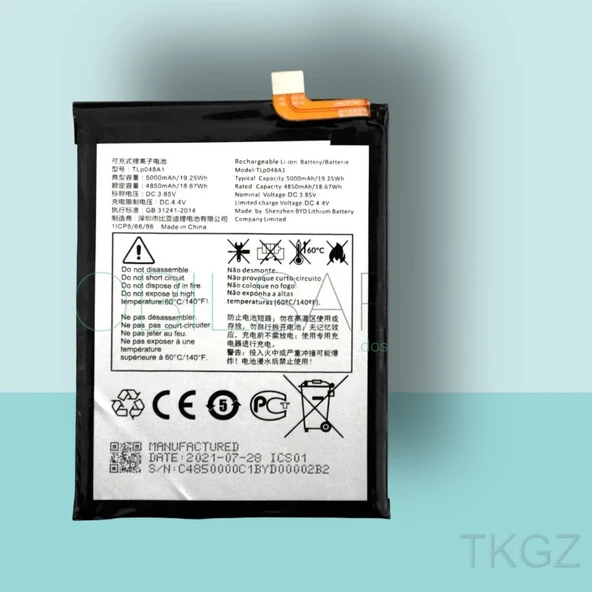 Tkgz - TCL 20L - TLP-048A1 - Batarya Pil Orijinal Sıfır ürün görseli 1