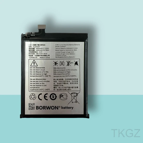 Tkgz - ALCATEL 3X 2020 - TLP-048A1 - Batarya Pil Orijinal Sıfır ürün görseli 1