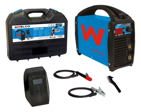 Awelco 62275 Mega 220 190 Amper Çantalı Elektrod İnverter Kaynak Makinası MMA ürün görseli 1