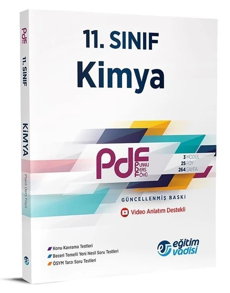 11.Sınıf Kimya Planlı Ders Föyü Eğitim Vadisi ürün görseli 1