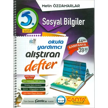 Çanta 5.Sınıf Sosyal Bilgiler Alıştıran Defter ürün görseli 1