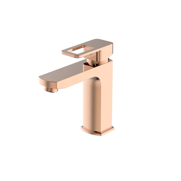 BİEN LAVABO BATARYASI KISA SALVO PLUS ROSE GOLD ürün görseli 1