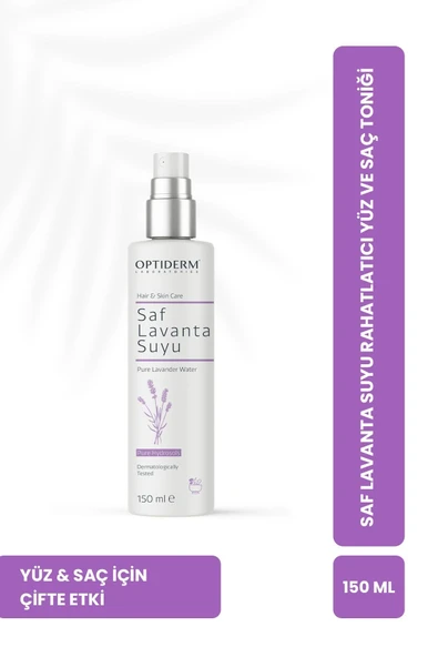 Optiderm Lavanta Suyu Canlandırıcı ve Besleyici Tonik %100 Doğal ve Saf 150 ml ürün görseli 1