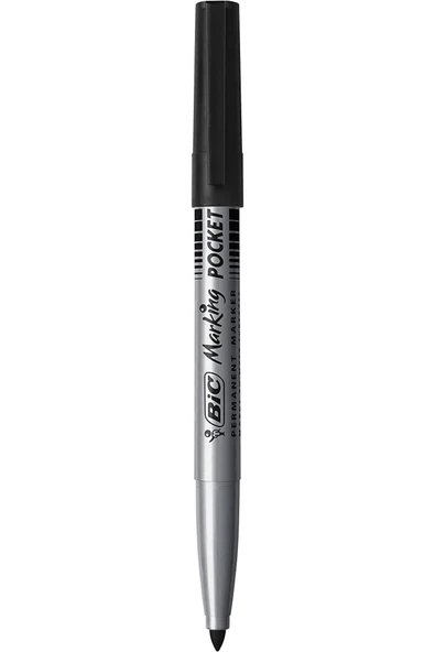 Bic Marker Pocket 1'Li Blister Siyah 8755921 - Resim 3