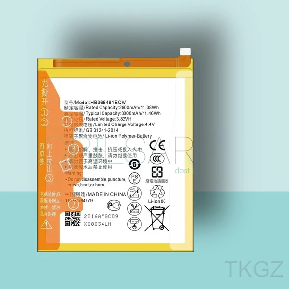 Tkgz - P9 PLUS Batarya Pil Orijinal Sıfır ürün görseli 1