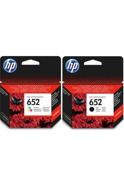 652 F6V24A / F6V25A  Siyah ve Renkli Avantaj Paket Kartuş / HP Deskjet Ink Advantage ürün görseli 1
