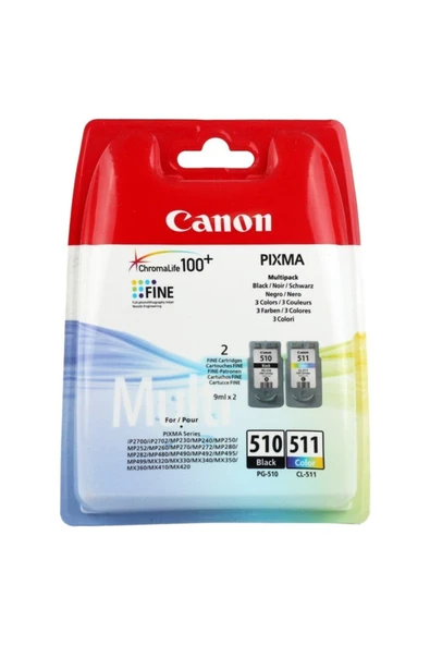 Pg510bk+cl511 2li Kartuş( Mp240/mp260) ürün görseli 1