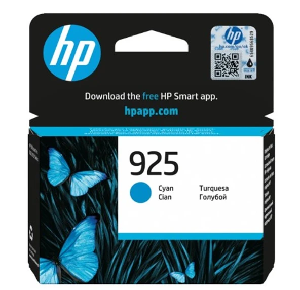 HP 925 Cyan Mavi Kartuş 4K0V6PE ürün görseli 1