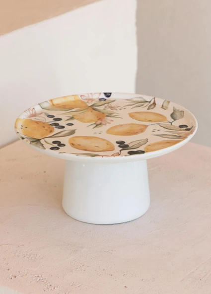 The Mia Limoncello Ayaklı Servis Tabağı 19 cm - Resim 3