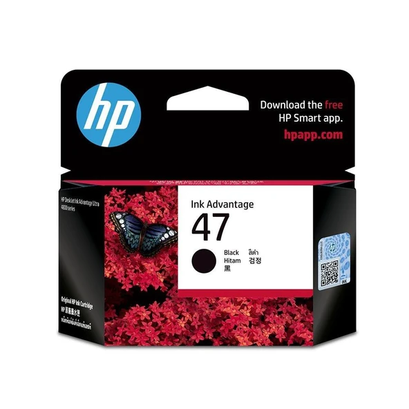 HP 47 Black Siyah Kartuş 6ZD21AE ürün görseli 1