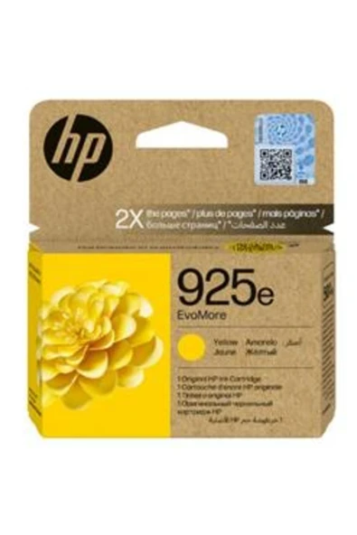 HP 925E Yellow Sarı Kartuş 4K0W2PE - Resim 2