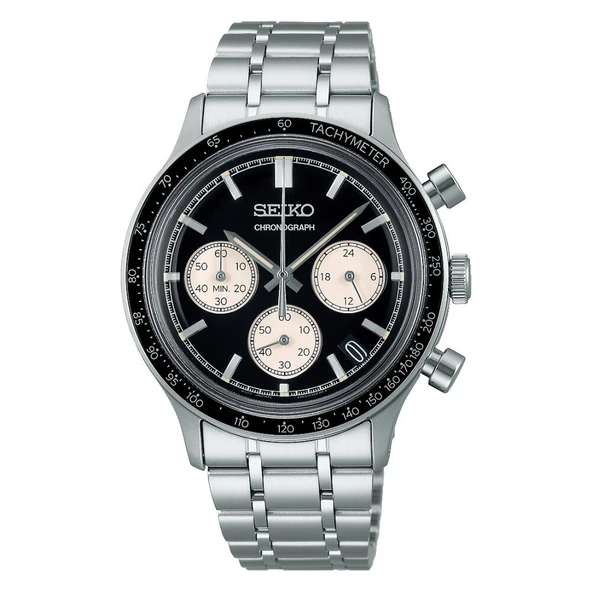 Seiko SSB479P1 Quartz Çelik Gri Siyah Kadran 39 mm Erkek Kol Saati ürün görseli 1