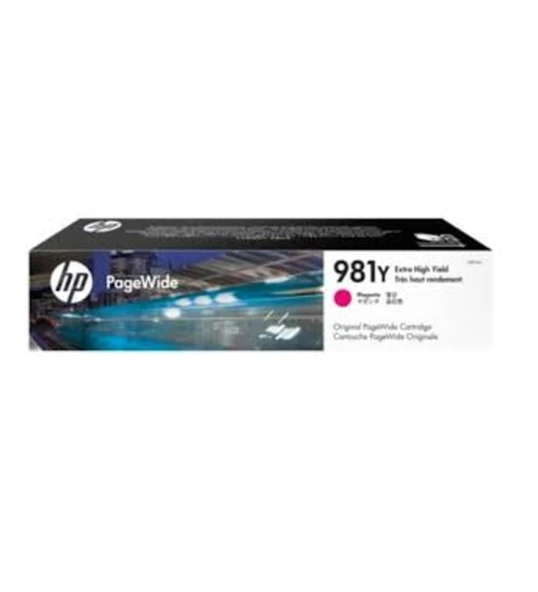 HP 981Y L0R14A Kırmızı Orjinal Kartuş-PageWide Color 556 2022 TARİHLİ ürün görseli 1