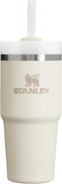 Stanley The Quencher H2.O FlowState Pipetli Termos Bardak 0,41 Krem ürün görseli 1