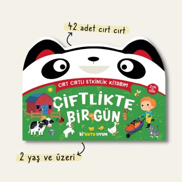 Cırt Cırtlı Etkinlik Kitabım - Çiftlikte Bir Gün (2+ Yaş) ürün görseli 1