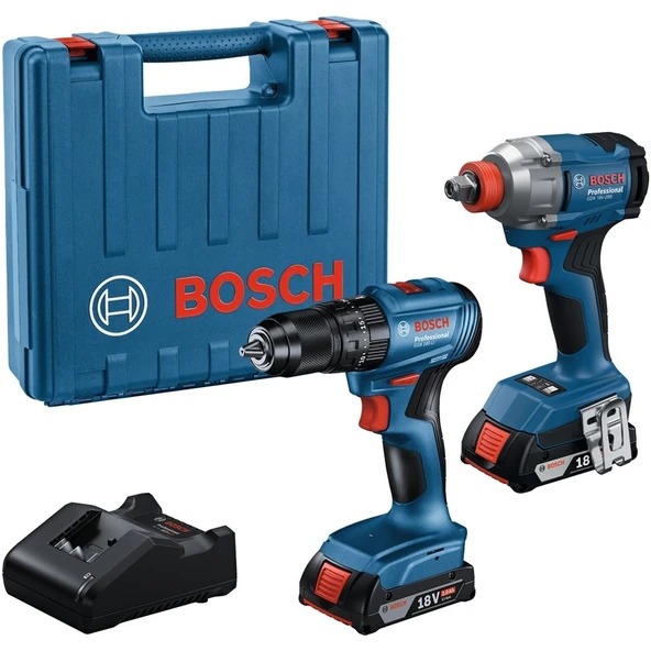 Bosch Gdx 18V-285 + Gsb 185-LI Somun Sıkma ve Darbeli Matkap Seti (0 601 9n2 124) ürün görseli 1