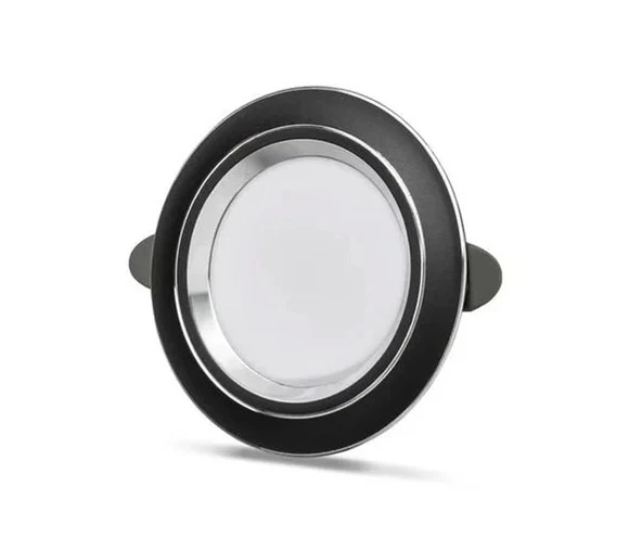CATA 6W Zebra Siyah-Krom 3 Renk Led Spot S. A. 6400+4000+3200K Sıva Altı 6 Watt 220 Volt ürün görseli 1