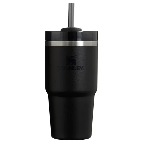 Stanley Quencher H2.O FlowState Tumbler Pipetli Termos 0,6 L Siyah ürün görseli 1