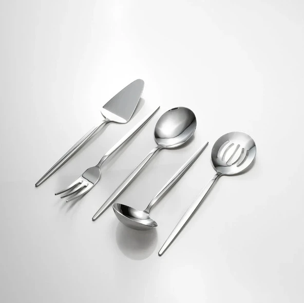 Fecra Pure 5 Parça Servis Seti Sade ürün görseli 1