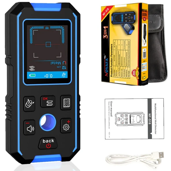 Noyafa NF-518 Multi Fonksiyonel 3in1 Dijital Duvar Tarayıcı ürün görseli 1