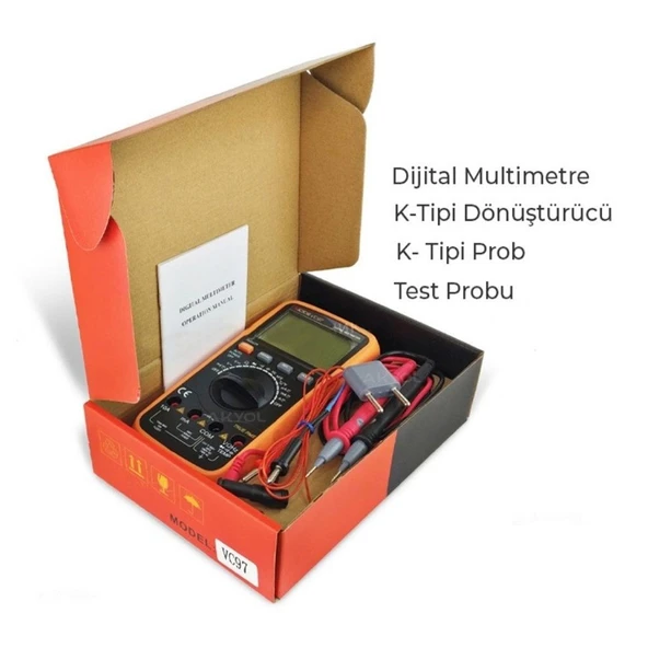 PowerMaster VC-97 Dijital Ölçü Aleti Multimetre - Resim 5