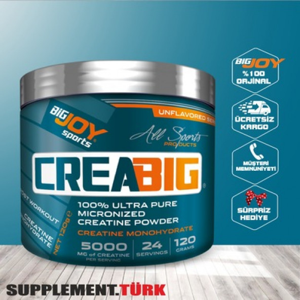 Bigjoy CreaBig Creatine Powder 120 gr ürün görseli 1