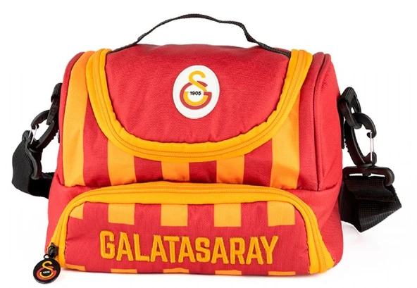 Galatasaray Nakışlı Sarı Çubuk Baskılı Erkek Çocuk Beslenme Çantası - ME25541 ürün görseli 1