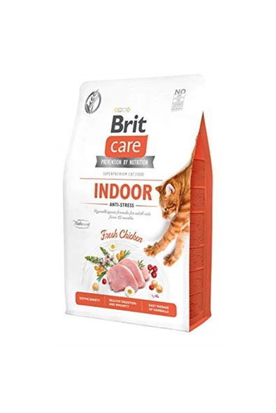 Brit Care Grain Free Indoor Anti Stress Tavuklu Kedi Maması 2 Kg ürün görseli 1