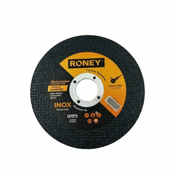 RONEY 180*1,6*22,2 İnox Kesici Taş ürün görseli 1