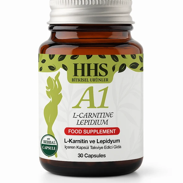PTTAVM: HHS A1 L-Carnitine Lepidium 30 Kapsül & Doğal Zayıflama ve Enerji  Desteği