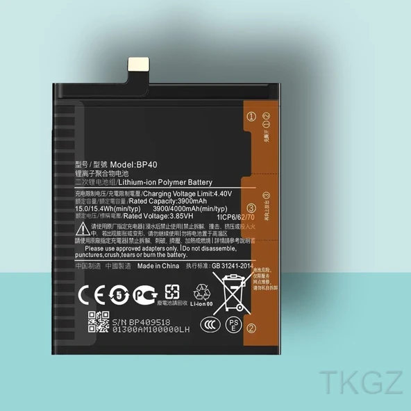 Tkgz - Xiaomi Mİ9T PRO  - BP40 - Batarya Pil Orijinal Sıfır ürün görseli 1