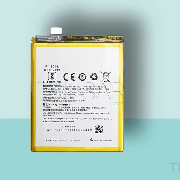 Tkgz - ONEPLUS 5T Batarya Pil Orijinal Sıfır ürün görseli 1