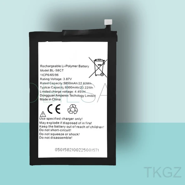 Tkgz - Tecno SPARK 7T - BL-58CT - Batarya Pil Orijinal Sıfır ürün görseli 1