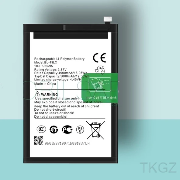 Tkgz - İnfinix HOT 12 -BL-49LX - Batarya Pil Orijinal Sıfır ürün görseli 1
