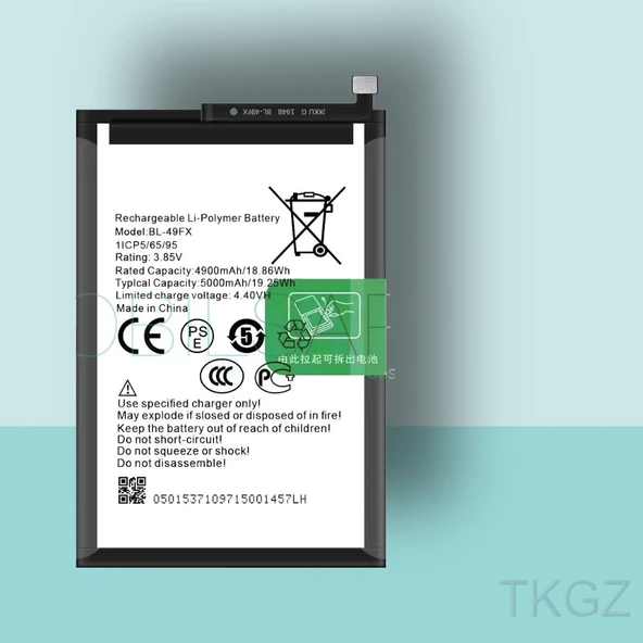 Tkgz - İnfinix HOT 20 - BL-49FX - Batarya Pil Orijinal Sıfır ürün görseli 1
