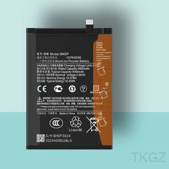 Tkgz - Xiaomi REDMİ NOTE 13 - BM5P - Batarya Pil Orijinal Sıfır ürün görseli 1