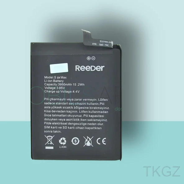 Tkgz - REEDER S23 PRO MAX Batarya Pil Orijinal Sıfır ürün görseli 1