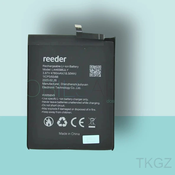 Tkgz - REEDER P13 BLUE PLUS 2022 Batarya Pil Orijinal Sıfır ürün görseli 1