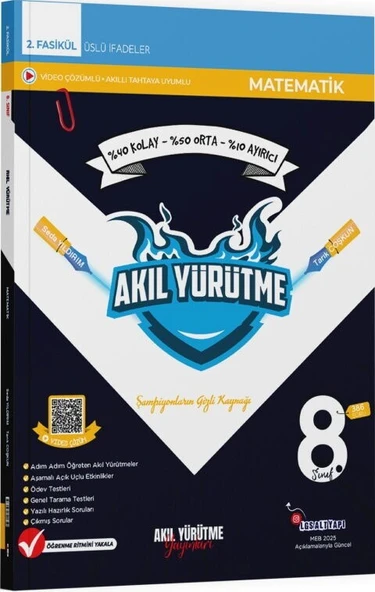 8. Sınıf Üslü İfadeler 2. Fasikül Akıl Yürütme Yayınları ürün görseli 1