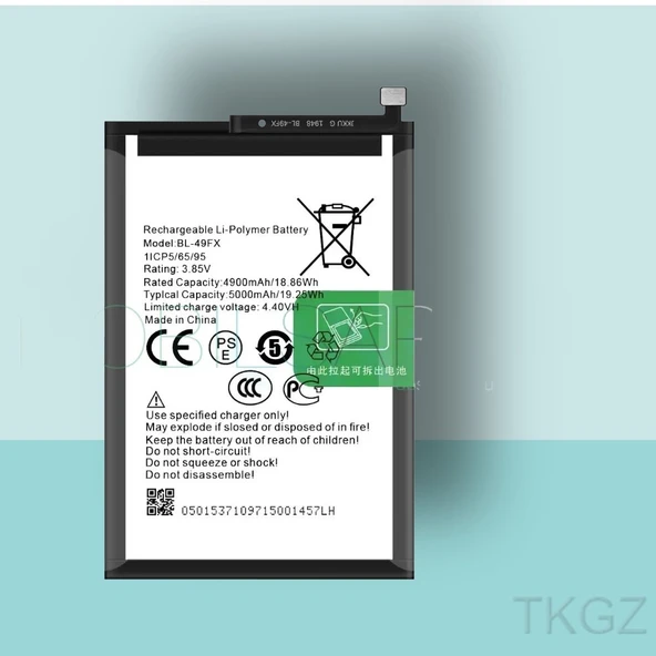 Tkgz - İnfinix HOT 10T - BL-49FX - Batarya Pil Orijinal Sıfır ürün görseli 1