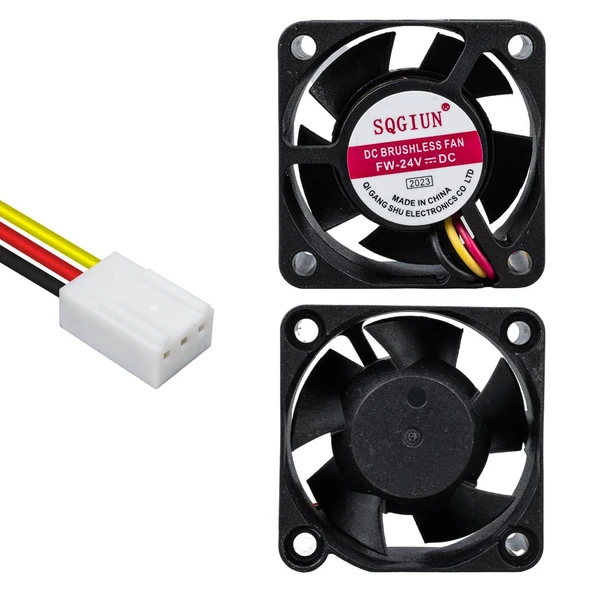 Powermaster IC-216 3P Kablolu 40X40X20 Mm 24 Volt Fırçasız DC Kasa Fanı ürün görseli 1