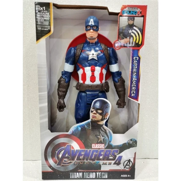 Avengers Captain America Action Figür Oyuncak Işıklı Konuşan 28.5 cm ürün görseli 1