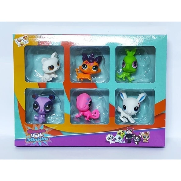 Minişler Pet Shop Benim Tatlı Minişim 6'lı Set Figür Oyuncak Minişler ürün görseli 1