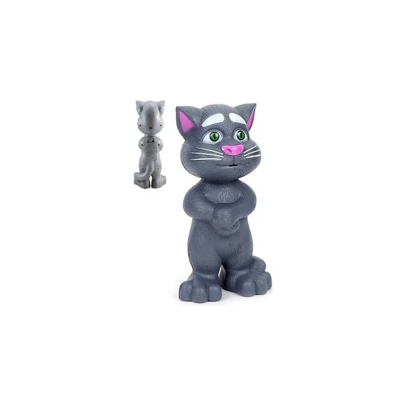 Toysturka Gri Talking Tom Cat Konuşan Kedi Ses Taklit Eden Kedi ürün görseli 1
